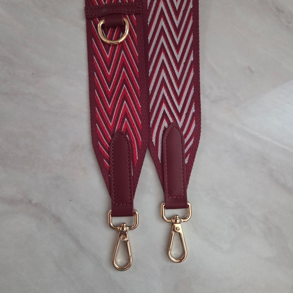 Senreve Red Statement Chevron Shoulder Bag Strap - Picture 2 of 4